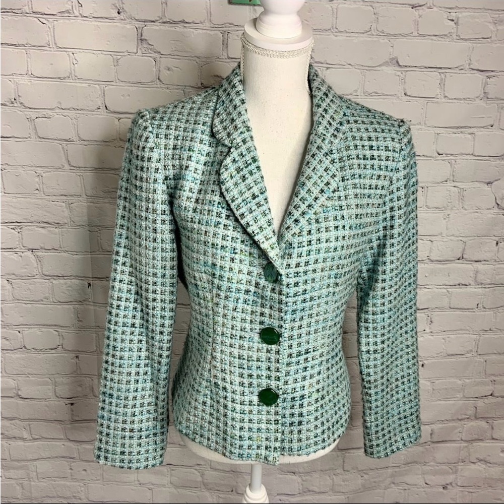 ENRICO BALDINI Vintage Blue Blazer 8. Made in the USA